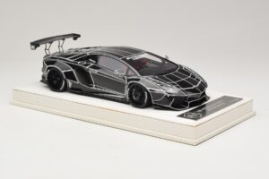 Lamborghini Aventador Liberty Walk TRON Fényes Fekete JUC 1:18 J32-14 Gyanta – 4. kép a 7-ből