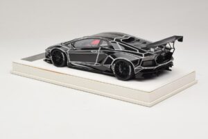 Lamborghini Aventador Liberty Walk TRON Fényes Fekete JUC 1:18 J32-14 Gyanta – 5. kép a 7-ből