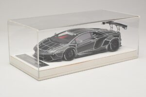 Lamborghini Aventador Liberty Walk TRON Fényes Fekete JUC 1:18 J32-14 Gyanta – 6. kép a 7-ből
