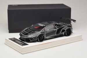 Lamborghini Aventador Liberty Walk TRON Fényes Fekete JUC 1:18 J32-14 Gyanta – 7. kép a 7-ből