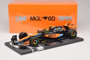 McLaren MCL60 #4 L. Norris 2nd Place Hungarian GP 2023 Minichamps 1:18 537233004 Gyanta – 7. kép a 7-ből