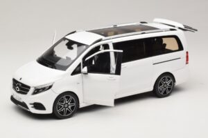 Mercedes V-Class W447 AMG Line Fehér Norev 1:18 183876 Fém – 2. kép a 8-ből