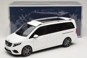 Mercedes V-Class W447 AMG Line Fehér Norev 1:18 183876 Fém – 8. kép a 8-ből