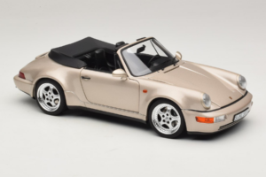 Porsche 911 964 Turbo Look Kabrió Zermatt Silver Norev 1:18 187140 Fém – 6. kép a 8-ből
