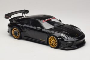 Porsche 911 992 GT3 RS Manthey Racing Fekete Arany Felnikkel Minichamps 1:18 MR-911-GT3RS-1804 Fém – 4. kép a 6-ből