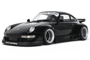 Porsche 911 993 RWB Fekete GT Spirit 1:18 GT587 Gyanta