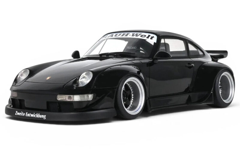 Porsche 911 993 RWB Fekete GT Spirit 1:18 GT587 Gyanta