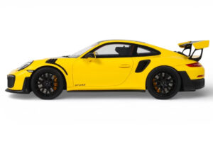 Porsche 911 GT2 RS 991.2 Nurburgring Lap Record Sárga GT Spirit 1:18 GT972 Gyanta – 3. kép a 5-ből