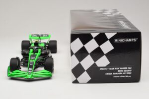Stake Kick Sauber C44 G. Zhou Emilia Romagna GP 2024 Minichamps 1:18 117240124 Gyanta – 6. kép a 7-ből