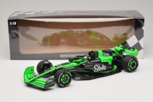 Stake Kick Sauber C44 G. Zhou Emilia Romagna GP 2024 Minichamps 1:18 117240124 Gyanta – 7. kép a 7-ből