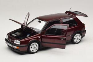Volkswagen Golf VR6 Mk3 Indian Red Limitált Kiadás Norev 1:18 188505 Fém – 2. kép a 8-ből