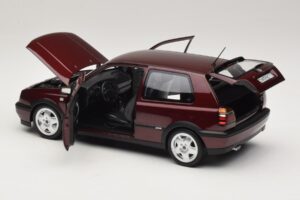 Volkswagen Golf VR6 Mk3 Indian Red Limitált Kiadás Norev 1:18 188505 Fém – 5. kép a 8-ből
