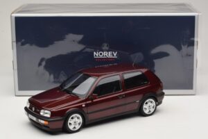 Volkswagen Golf VR6 Mk3 Indian Red Limitált Kiadás Norev 1:18 188505 Fém – 8. kép a 8-ből