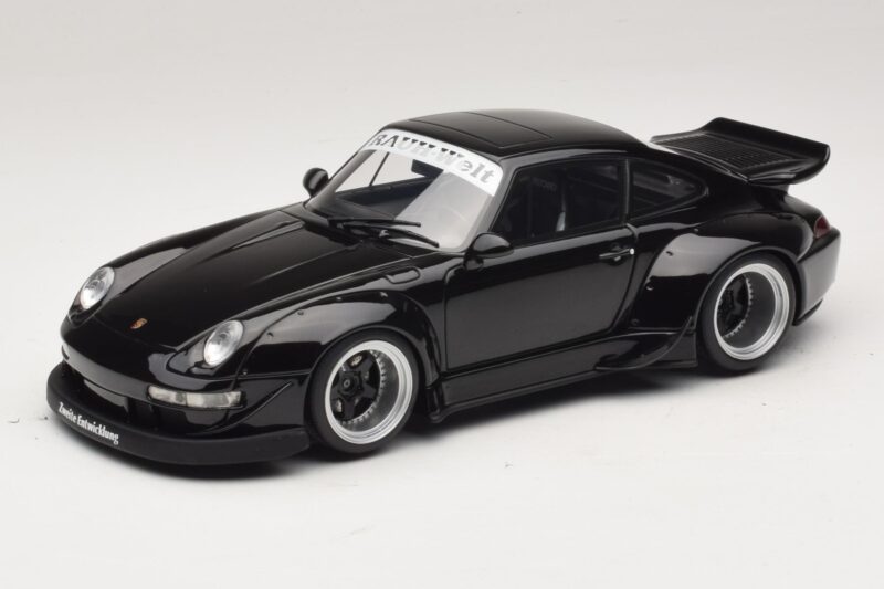 Porsche 911 993 RWB Fekete GT Spirit 1:18 GT587 Gyanta