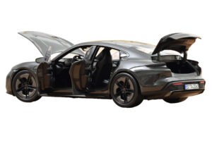 Porsche Taycan Turbo S Slate Grey Neo Norev 1:18 187654 Fém – 2. kép a 5-ből