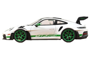 Porsche 911 992 GT3 RS Tribute to Carrera RS Fehér Python Green Norev 1:12 127535 Fém – 3. kép a 4-ből
