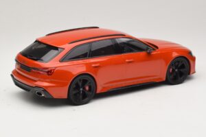 Audi RS6 C8 Avant Narancssárga Metálfényű Minichamps 1:18 155018012 Fém – 2. kép a 6-ből
