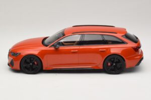 Audi RS6 C8 Avant Narancssárga Metálfényű Minichamps 1:18 155018012 Fém – 3. kép a 6-ből