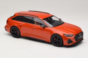 Audi RS6 C8 Avant Narancssárga Metálfényű Minichamps 1:18 155018012 Fém – 4. kép a 6-ből