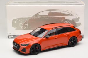 Audi RS6 C8 Avant Narancssárga Metálfényű Minichamps 1:18 155018012 Fém – 6. kép a 6-ből
