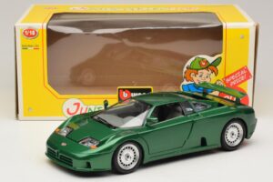 Bugatti EB110 Zöld Metálfényű Bburago 1:18 3003 Fém – 8. kép a 8-ből