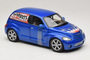 Chrysler PT Cruiser Szállító Kék Hot Wheels 1:18 29616 Fém – 5. kép a 7-ből