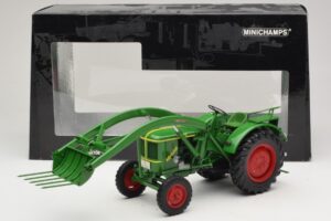 Deutz F2L 514 Traktor Homlokrakodó Zöld Minichamps 1:18 109144071 Fém – 6. kép a 6-ből
