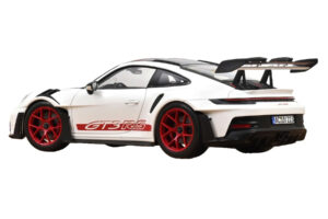 Porsche 911 992 GT3 RS Weissach Package Fehér Pyro Red Norev 1:18 187373 Fém – 3. kép a 3-ből