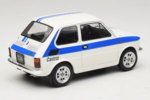 Fiat 126 Castrol Livery Fehér Kék MCG 1:18 MCG18666 Fém – 2. kép a 6-ből