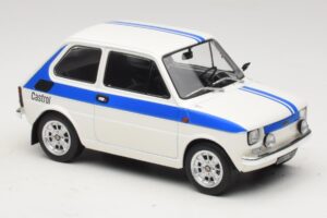 Fiat 126 Castrol Livery Fehér Kék MCG 1:18 MCG18666 Fém – 4. kép a 6-ből
