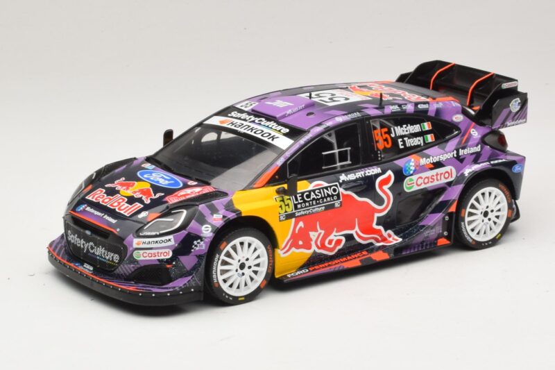 Ford Puma Rally1 #55 J. McErlean / E. Treacy Rally Monte Carlo 2025 IXO 1:18 18RMC231A Fém
