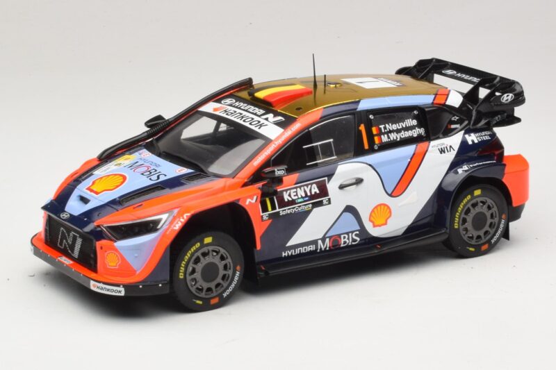 Hyundai i20 N Rally1 #1 T. Neuville / M. Wydaeghe Safari Rally Kenya 2025 IXO 1:18 Hyundai i20 N Rally1 #1 T. Neuville / M. Wydaeghe Safari Rally Kenya 2025 IXO 1:18 18RMC247B Fém