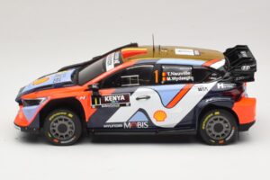 Hyundai i20 N Rally1 #1 T. Neuville / M. Wydaeghe Safari Rally Kenya 2025 IXO 1:18 18RMC247B Fém – 3. kép a 6-ből
