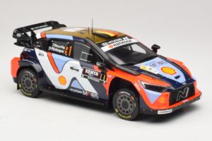 Hyundai i20 N Rally1 #1 T. Neuville / M. Wydaeghe Safari Rally Kenya 2025 IXO 1:18 18RMC247B Fém – 4. kép a 6-ből