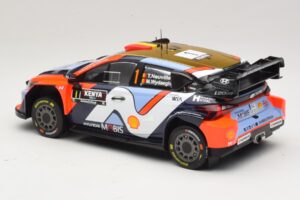 Hyundai i20 N Rally1 #1 T. Neuville / M. Wydaeghe Safari Rally Kenya 2025 IXO 1:18 18RMC247B Fém – 5. kép a 6-ből