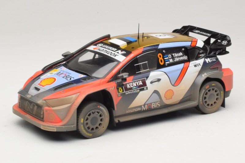 Hyundai i20 N Rally1 #8 O. Tanak / M. Jarveoja Safari Rally Kenya 2025 IXO 1:18 Hyundai i20 N Rally1 #8 O. Tanak / M. Jarveoja Safari Rally Kenya 2025 IXO 1:18 18RMC247A Fém