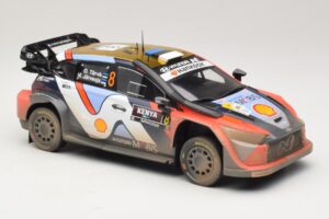 Hyundai i20 N Rally1 #8 O. Tanak / M. Jarveoja Safari Rally Kenya 2025 IXO 1:18 18RMC247A Fém – 4. kép a 6-ből