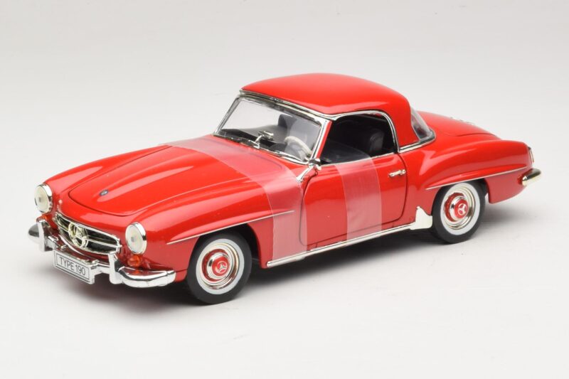 Mercedes 190 SL W121 Kupé Piros ERTL 1:18 7465 Fém