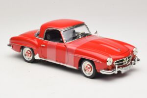 Mercedes 190 SL W121 Kupé Piros ERTL 1:18 7465 Fém – 4. kép a 6-ből