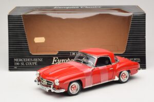 Mercedes 190 SL W121 Kupé Piros ERTL 1:18 7465 Fém – 6. kép a 6-ből
