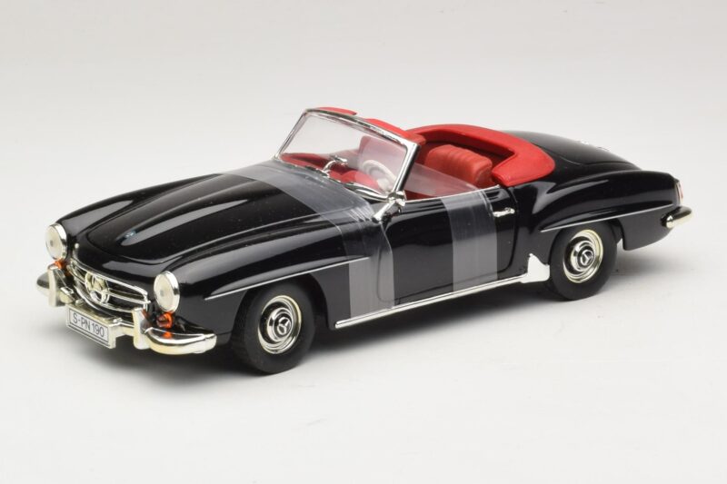 Mercedes 190 SL W121 Roadster Fekete ERTL 1:18 7464 Fém