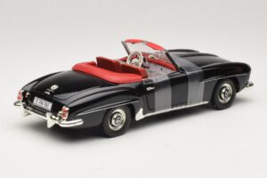 Mercedes 190 SL W121 Roadster Fekete ERTL 1:18 7464 Fém – 2. kép a 6-ből