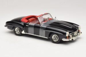Mercedes 190 SL W121 Roadster Fekete ERTL 1:18 7464 Fém – 4. kép a 6-ből