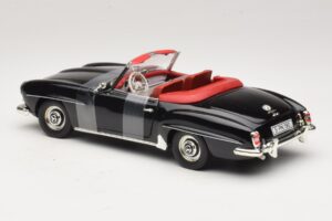 Mercedes 190 SL W121 Roadster Fekete ERTL 1:18 7464 Fém – 5. kép a 6-ből