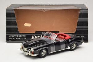 Mercedes 190 SL W121 Roadster Fekete ERTL 1:18 7464 Fém – 6. kép a 6-ből