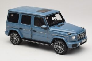 Mercedes G-Class W465 Vintage Blue Norev 1:18 183034 Fém – 4. kép a 6-ből