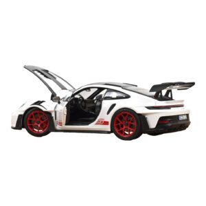 Porsche 911 992 GT3 RS Weissach Package Fehér Pyro Red Norev 1:18 187373 Fém – 2. kép a 3-ből