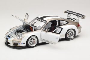 Porsche 911 997 GT3 Cup Fehér Csíkokkal 2008 Minichamps 1:18 WAP0210130C Fém – 2. kép a 8-ből