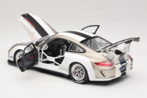 Porsche 911 997 GT3 Cup Fehér Csíkokkal 2008 Minichamps 1:18 WAP0210130C Fém – 5. kép a 8-ből