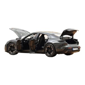 Porsche Taycan Turbo S Slate Grey Neo Norev 1:18 187654 Fém – 2. kép a 5-ből